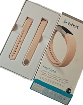Fitbit Alta Leather Sport Wrist Band Watch Fitness Replacement Blush Pink Large - £7.03 GBP