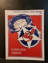 Vtg 1981 Cleveland Indians vs NY Yankees Program And Ticket Stub, Chief Wahoo,OH - £10.06 GBP
