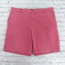 Chaps Shorts Mens 40 Pink Stretch Flat Front Chino Golf Preppy Outdoor Casual - £17.23 GBP