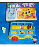 Vintage Charlie Brown Play Bus #1681 Supersafes Toy Bus In Original Box - $39.19