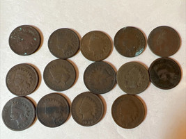 14 Indian Head Cent Penny 1888 - 1907 US Coins - £16.73 GBP