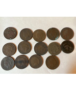 14 Indian Head Cent Penny 1888 - 1907 US Coins - £16.42 GBP