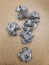 2 new cable or  Wire Cable Clamps 1/4&quot; galvanized - $0.99