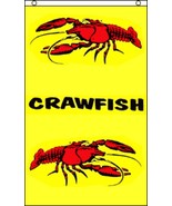 Crawfish (Vertical) 3&#39;x5&#39; Polyester Flag - $4.88