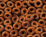 Cotton Donut Dessert Food Eating  Donuts Brown Fabric Print by Yard D566.08 - £11.91 GBP