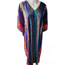 SANTE 80&#39;s &amp; 90&#39;s Classics Kaftan Mumu Batwing Kimono Mumu Loungewear Dress - $19.29