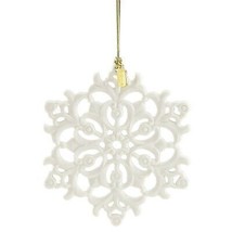 Lenox 2018 Snowflake Ornament Snow Fantasies Annual Christmas Porcelain NEW - $75.24