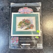 Vtg Dimensions Peggy Abrams Flower Cart In Bloom Embroidery Kit SEALED - $18.29 CAD
