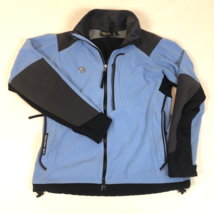 Mountain Hardwear Gore Windstopper Jacket Womens Size 10 Blue Black Flee... - $39.59