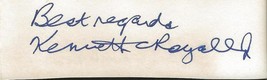 Kenneth Royall Jr Signed Vintage Album Page North Carolina Senator - £39.56 GBP