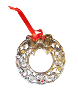 Lenox Sparkle and Scroll Silver Christmas Holiday Ornament - New - Wreat... - £17.30 GBP