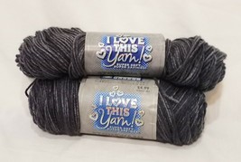 1 New 1 Partial Skeins Dark Gray Medium Yarn I Love This Yarn 2010 Acrylic  - £13.46 GBP