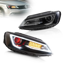 Vland 11-18 Vw Jetta 6 MK6 Devil Eye Dual Beam Led Drl Headlights Lhd / Rhd - £402.79 GBP