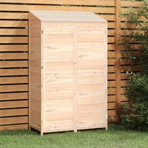 vidaXL Solid Fir Wood Garden Shed, Rustic Rectangular Storage, 8x6 Feet - $8,502.23 MXN