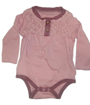 Burts Bees Baby one piece pinkish macrame style front - £4.78 GBP