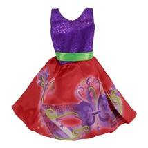 2015 Disney Descendants Doll Neon Lights Ball Freddie Purple Red Dress Hasbro - £3.98 GBP
