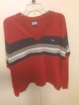 VTG OP Ocean Pacific Weather Wear Acrylic V Neck Sweater L Surf Hang Ten - $125.24