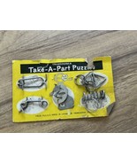 Vintage Transogram Take-A-Part Puzzles Made in Japan Metal Brain Teaser MCM - £19.41 GBP