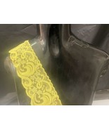 10 yards yellow Stretch Soft Lace Trim lingerie headband sewing stretch ... - $13.00 CAD