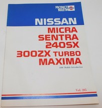 Nissan 300ZX 240sx Micra Maxima Book 1990 Model Introduction Product Bul... - $27.69