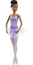 Barbie Ballerina Doll in Purple Removable Tutu with Black Hair in Top Kn... - £10.96 GBP