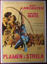 1950 Original Movie Vintage Poster The Flame and Arrow Virginia Mayo Tourneur YU - £75.85 GBP