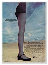 Cameo Pantyhose Woman&#39;s Legs Black Mary Janes Vintage 1968 Full-Page Mag... - €8,25 EUR