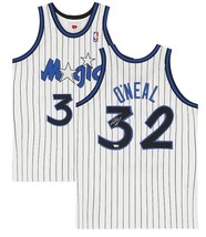 SHAQUILLE O&#39;NEAL Autographed Orlando Magic White M&amp;N Jersey FANATICS - £526.77 GBP