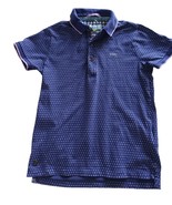 TED BAKER Kids Purple Polo Shirt Branded Buttons Logo Age 6-7 - £11.08 GBP