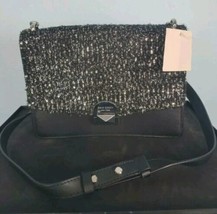 Kate Spade Purse Neve Tinsel Medium Convertible Shoulder Bag Black $429 ... - £51.95 GBP