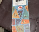 Illinois Marathon 1969 Vintage Map - $6.44
