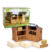 CollectA Folding Farm Life Barn/Stable Set - $1,183.05 MXN