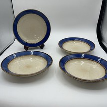 Sango Rainbow Blue 8883 Soup Bowls 8” Set Of 4 - £21.18 GBP