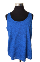 Lane Bryant New With Tags $29.95 Women&#39;s Size 18/20 Blue Lace Sleeveless Lined - $21.78