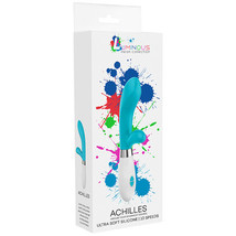 Luminous Achilles 10-Speed Silicone Dual Stimulation Vibrator Turquoise - £35.54 GBP