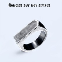 BEIER  2021 New Design  Retro style stainless steel Unique Ring for man Antique  - £8.25 GBP