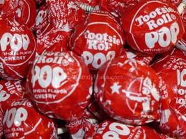 Tootsie Pops Cherry 30 pops Cherry Tootsie pop lollipop bulk candy sucker - £12.75 GBP