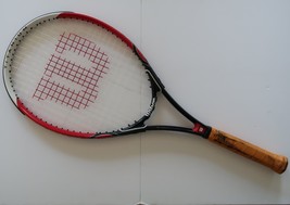 Wilson Titanium Tennis Racket Nylon Strings 27 inch length 11 inch width - £16.06 GBP