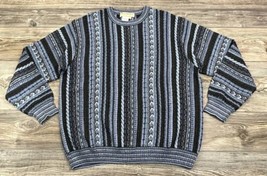Vintage Norm Thompson Wool Blend Sweater Coogi Style Men’s Medium Large ... - $58.41