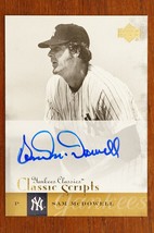 2004 Upper Deck Yankees Classics Classic Scripts Sam McDowell #AU-59 Autograph - £10.07 GBP