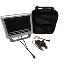 Kawasaki AVM678 LCD 7&quot; Monitor + 2 Plugs &amp; Case - Meant For Portable DVD... - £33.63 GBP