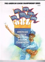1985 ALCS Game program Toronto Blue Jays @ Kansas City Royals George Bre... - $54.45