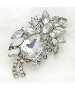Wedding Bridal Rhinestone Crystal Brooch Pin - $276.65 MXN