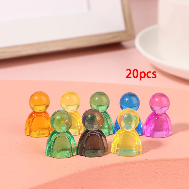20pcs 23*15*11mm Acrylic Colorful Humanoid Chess Pieces For d Game Card Games Ma - £81.49 GBP