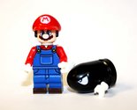 Minifigure Custom Mario with Bullet The Super Mario Bros TV Show - £5.11 GBP