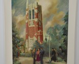 John S Coppin Print ~ Michigan State MSU Beaumont Tower RARE - £59.42 GBP