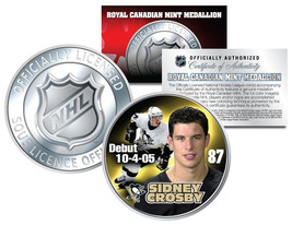 2005-06 SIDNEY CROSBY Royal Canadian Mint Medallion NHL DEBUT Rookie Coin - $8.56