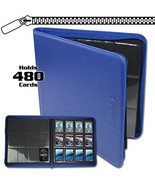 BCW Z-Folio LX Zipper Portfolio Blue 12 Pocket Playset Album - £35.29 GBP