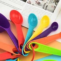 12PCS Colorful Measuring Cups and Spoons Set Stackable Measuring Spoons ... - £11.34 GBP