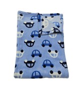Baby Starters Blue White Plush Fleece Car Blanket Security Lovey Soft - $49.50